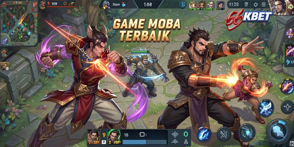 Gameplay seru dalam 66KBET dengan karakter unik.
