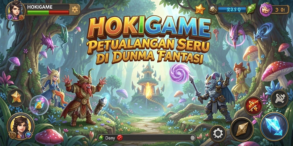 Gameplay petualangan HOKIGAME yang menakjubkan dan interaktif.