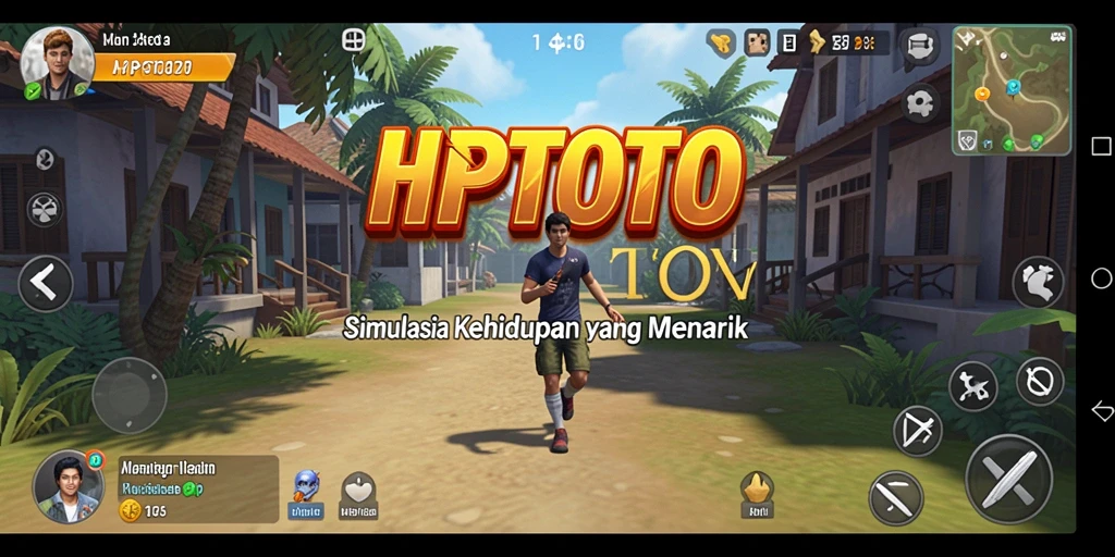 Gameplay HPTOTO menampilkan interaksi karakter dalam dunia simulasi.