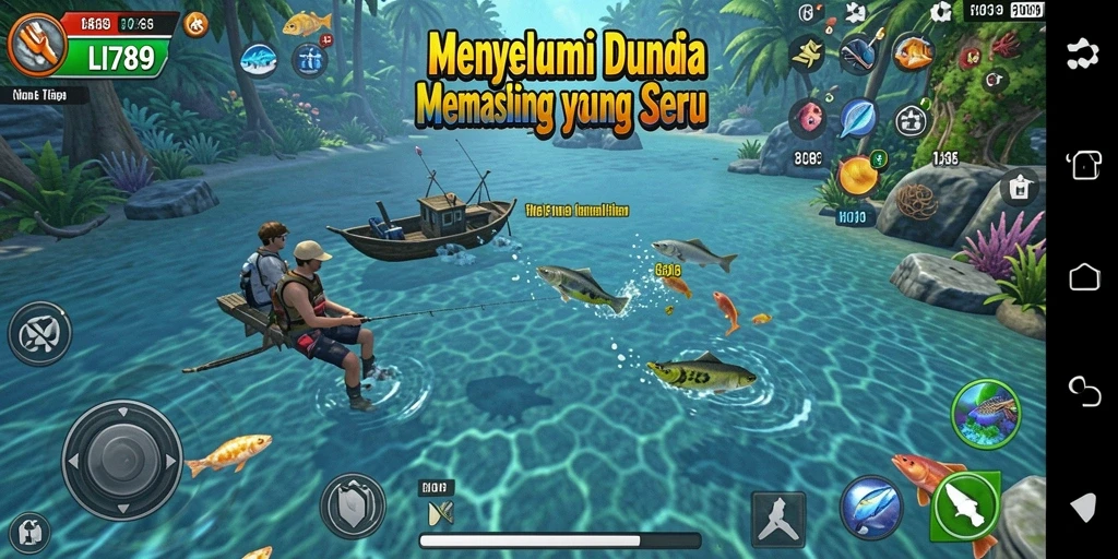 Tampilkan gameplay LI789 dengan keseruan memancing