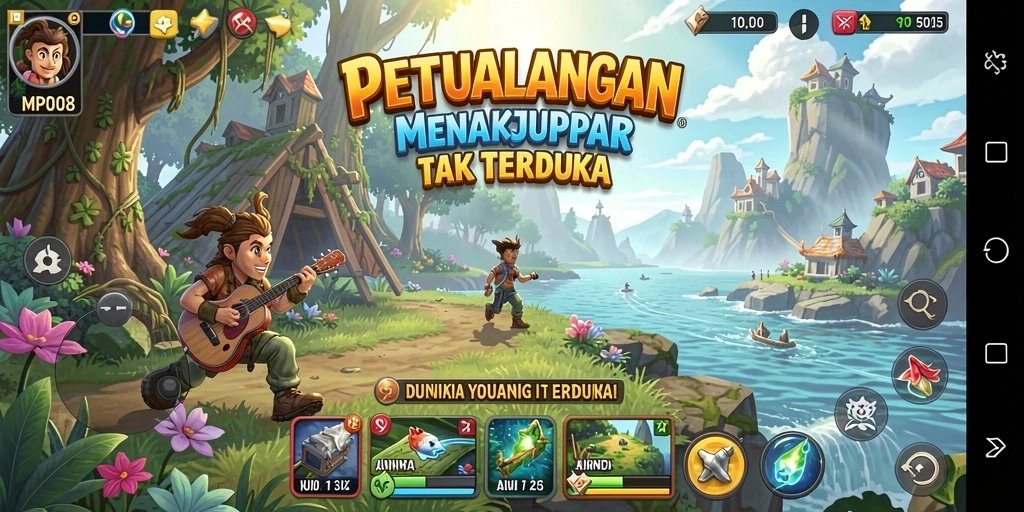 Tampilan gameplay MPO08 yang memukau dan seru dalam menjelajahi dunia petualangan.